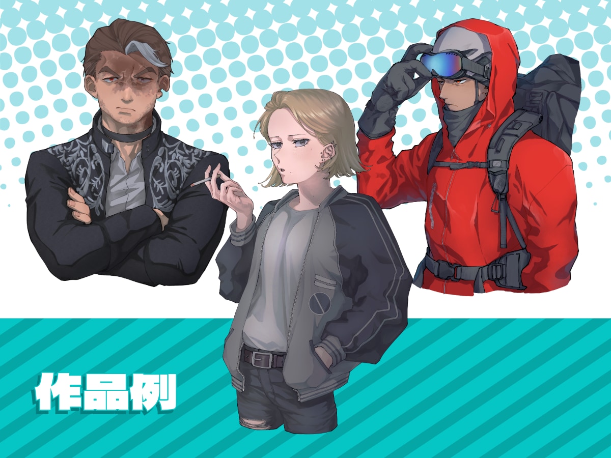 TRPG・グッズなどで使用できる立ち絵を作成します 表情差分2枚無料！戦闘立ち絵・動物・人外など対応可能です！ イメージ6