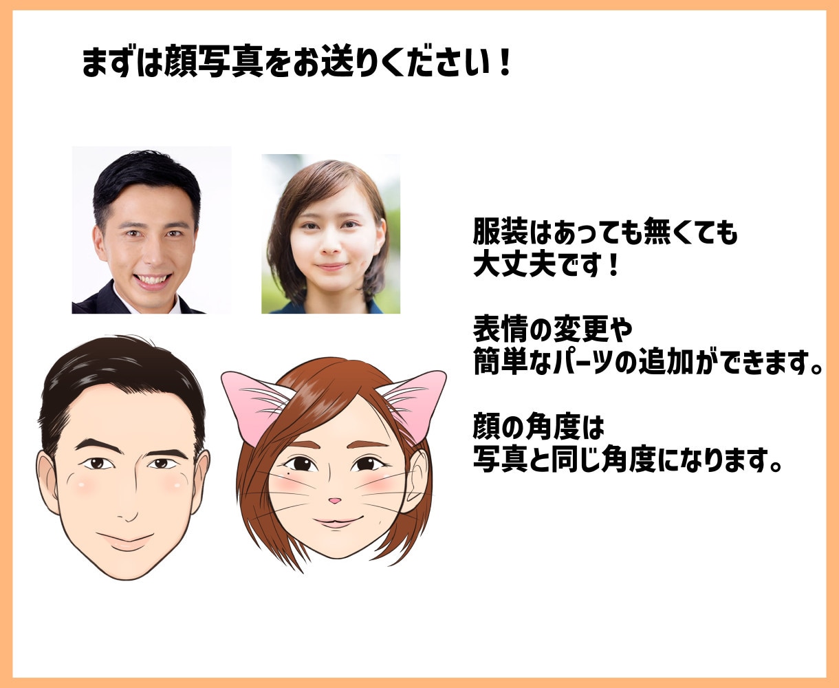 ちびキャラ似顔絵を描きます アイコン･プレゼントなどに！丁寧に描きます。 イメージ2