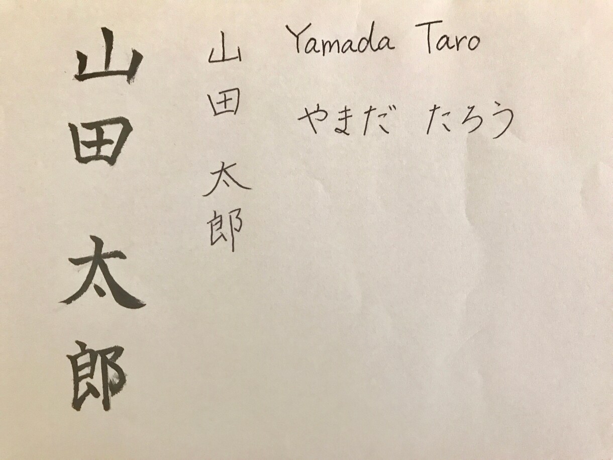 綺麗な字の書き方教えます 結婚式の署名など、周りの人に字を見られる時のために！ イメージ1