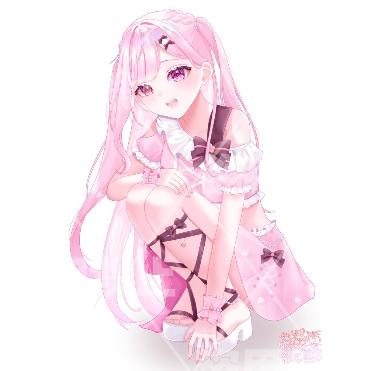 SNSアイコン/表情が映えるアイコン描きます 透明感があるキラキラな可愛いイラストを制作します！ イメージ2