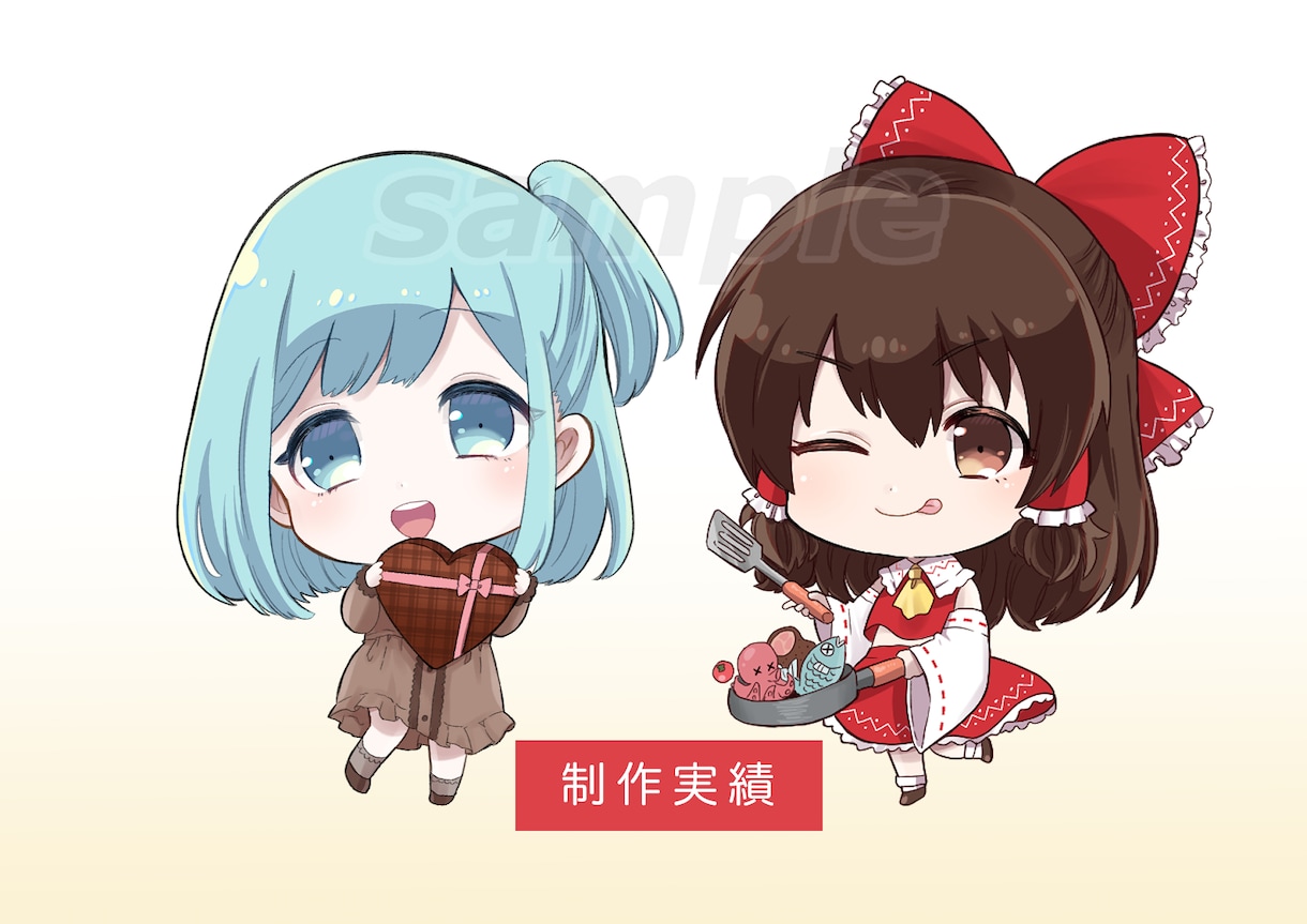 ぷにっと！かわいいミニキャラ制作します グッズや動画制作にお役立ちします◎ イメージ6