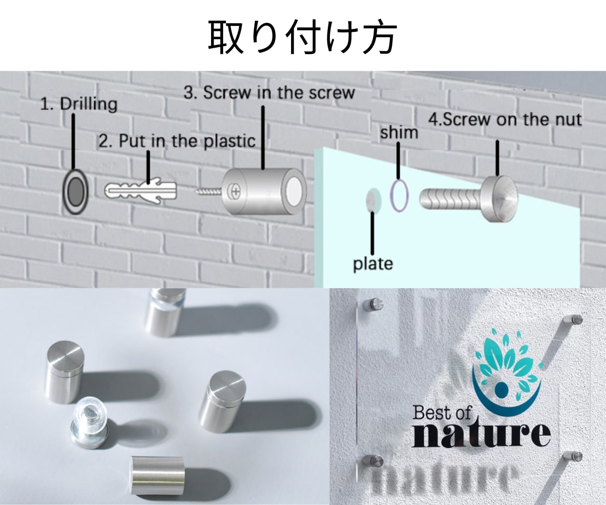 アクリル看板のデザイン+現物納品致します シンプルで洗練されたデザインは、飽きずにずっと使える♪ イメージ7