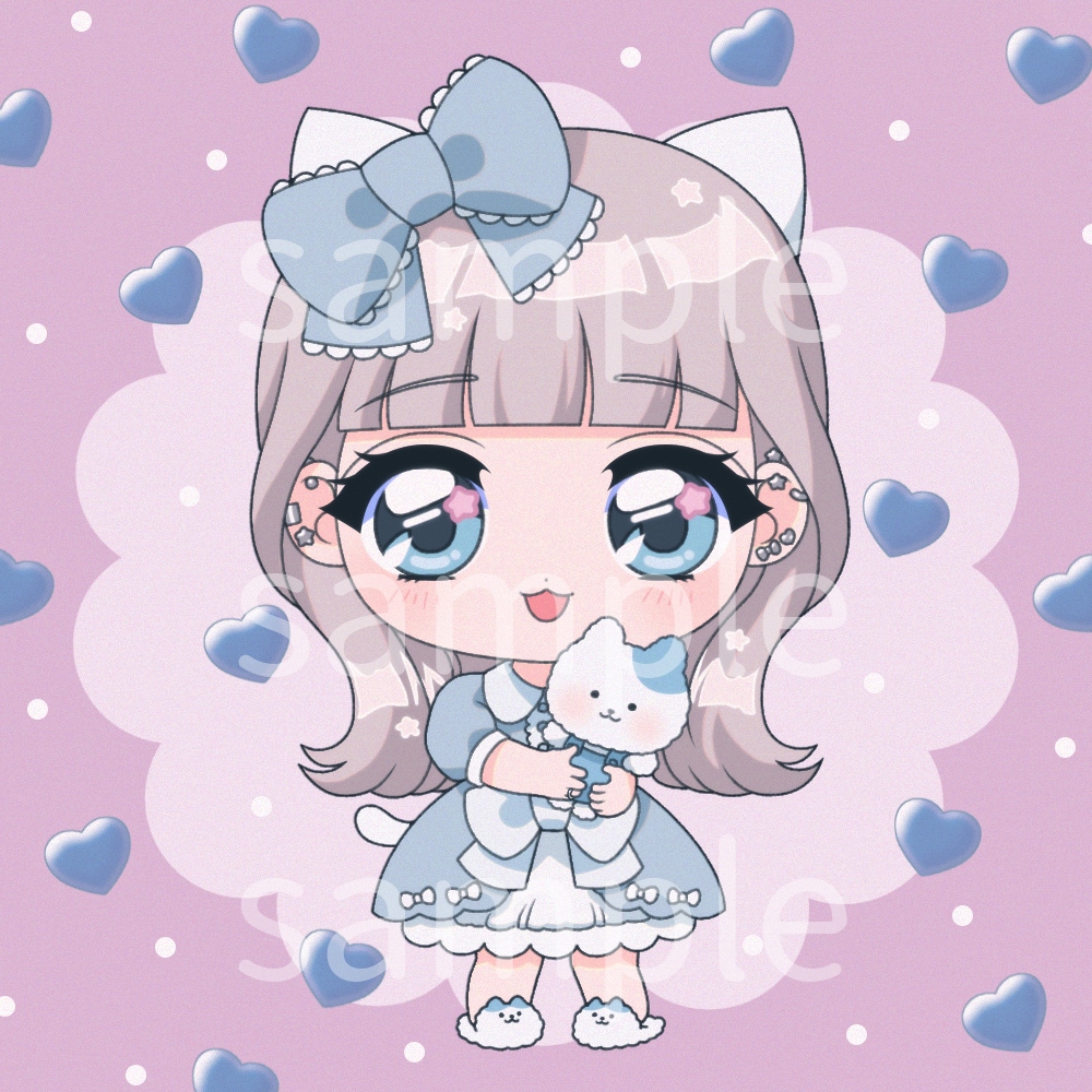 ミニキャライラストお描きします かわいいミニキャライラスト、アイコンお描きします！ イメージ2