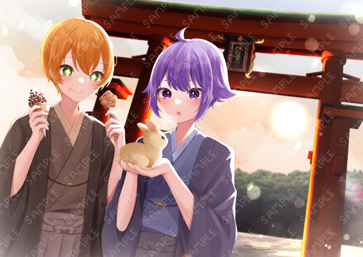 サムネ用イラストや一枚絵、立ち絵など作成いたします あなたのイメージを作品にします！ イメージ8