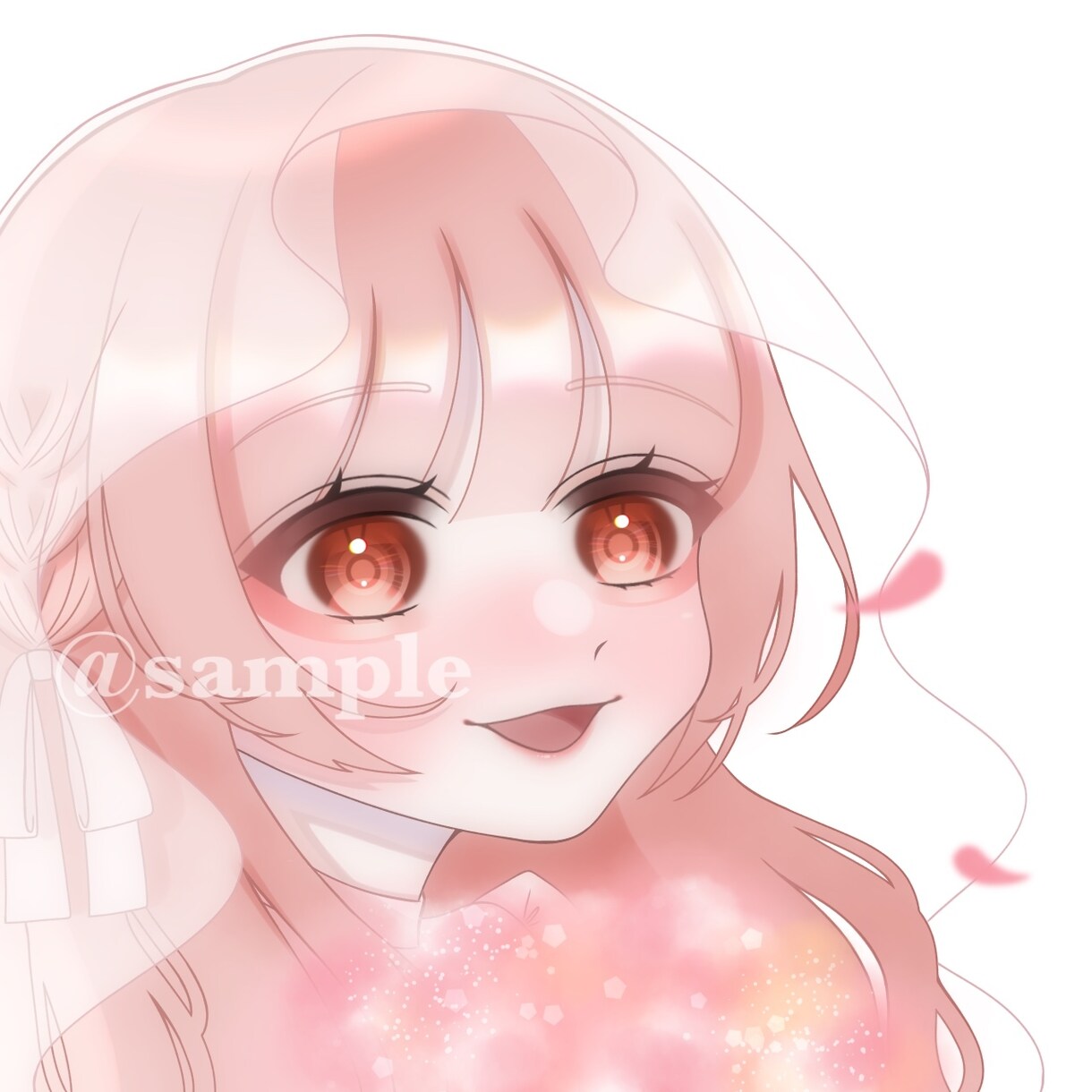 SNS用のアイコンお描きします かわいいイラスト、主に女の子を描くのが得意です！ イメージ1
