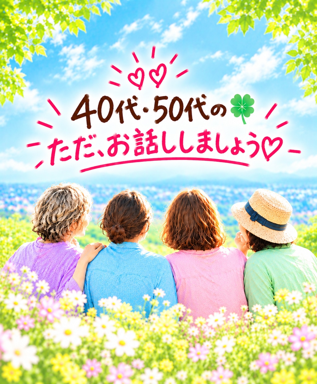 ４０代♡５０代の方とお友達みたいに雑談します たいしたことじゃないけど・・そんな話をしにおいで♡ イメージ1