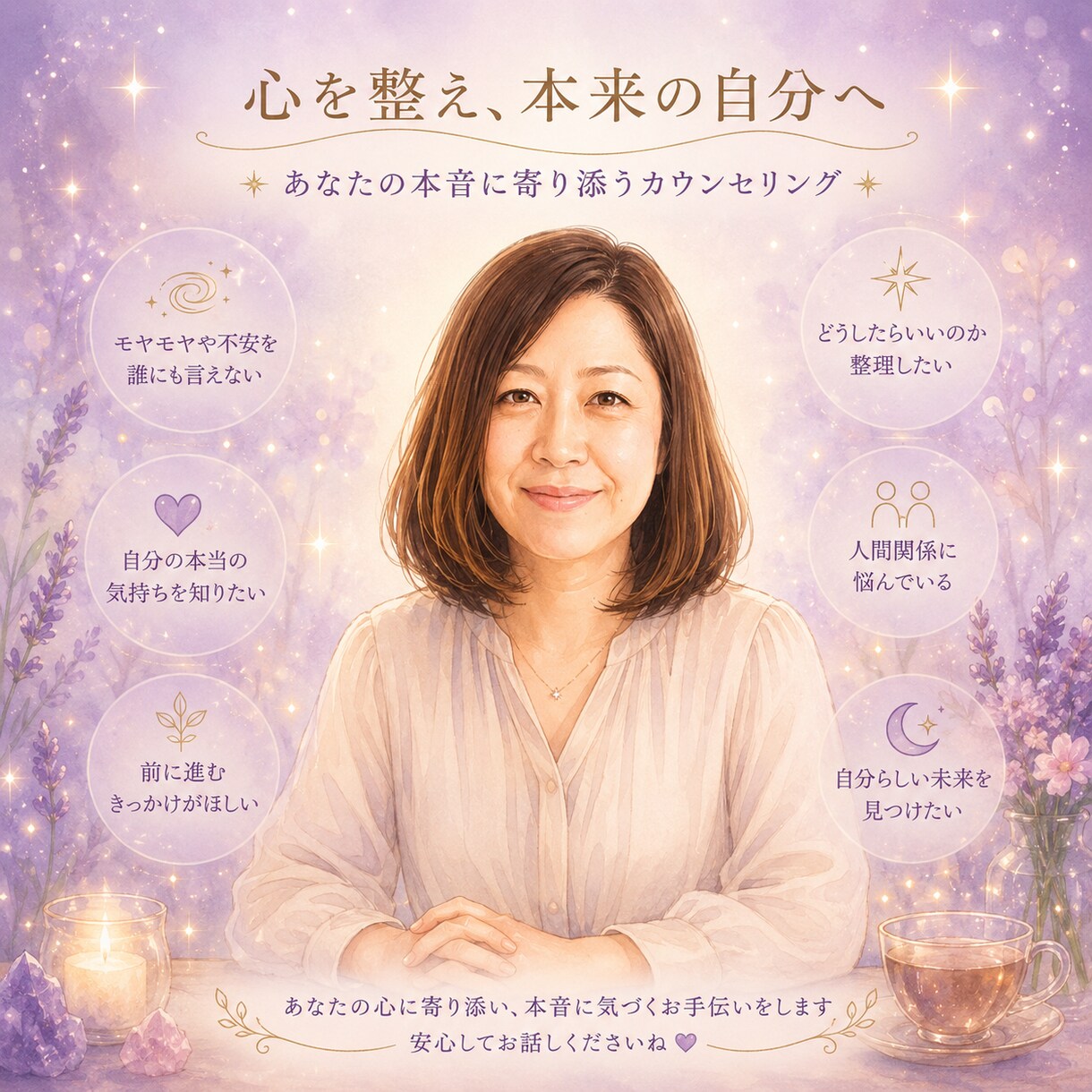 自分でも気づいていない本音を一緒に見つけます 潜在意識の視点も取り入れ本当の気持ちを一緒に整理していきます イメージ1