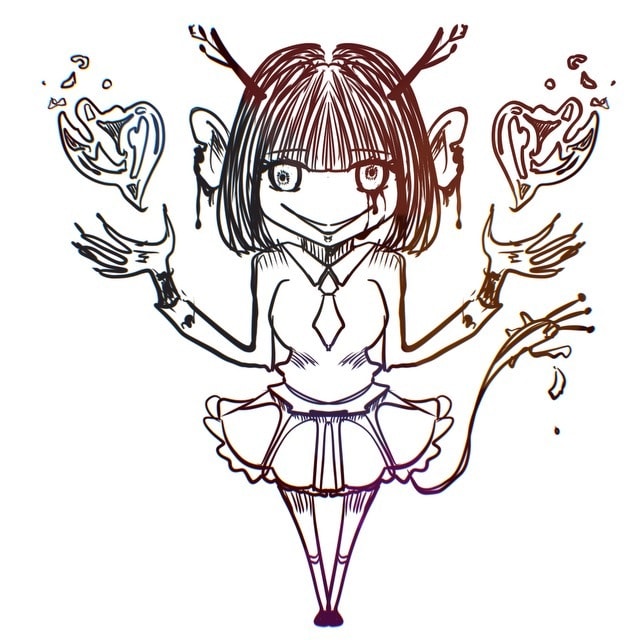 ダークファンタジー・病み系イラスト描きます ホラーや病み要素のある絵を独特の世界観でお描きします！ イメージ4