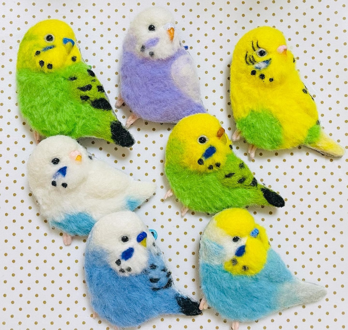 羊毛フェルト世界に一つ小動物ペットブローチ作ります 羊毛フェルトで作製します。オンリーワンをあなたに^_^ イメージ8
