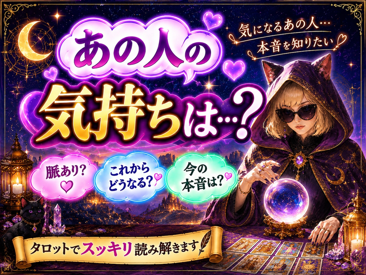 あの人の気持ちは･･･鑑定します あの人の気持ち知りたい･･･って思いませんか？ イメージ1