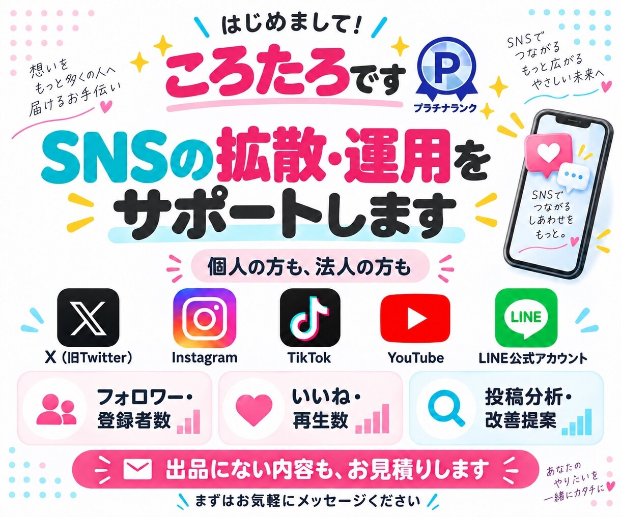 X 新規20投稿に自動でインプ5000増やします 毎回の依頼不要✨投稿するだけで自動でインプUP イメージ9