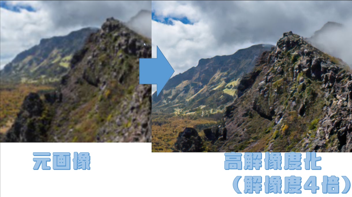 一枚100円で写真をAIの力で高画質、綺麗にします 超激安で解像度の低い画像をAIの力で精細にします！ イメージ2