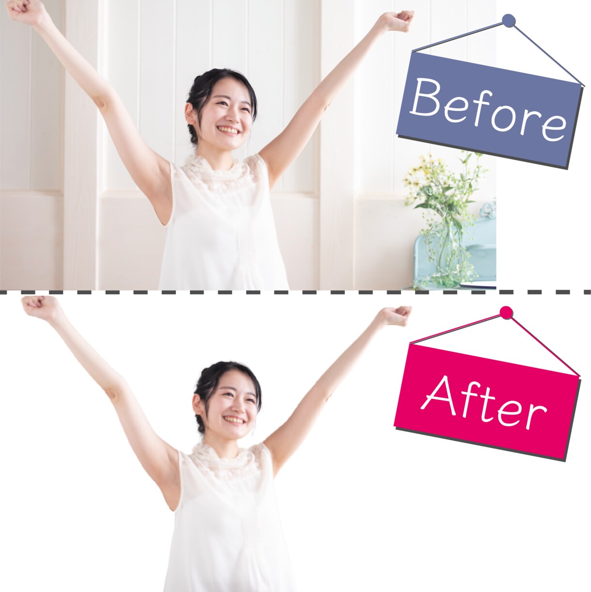 画像や写真の白抜き加工を行います その他色修正やテキスト修正なども承ります イメージ2