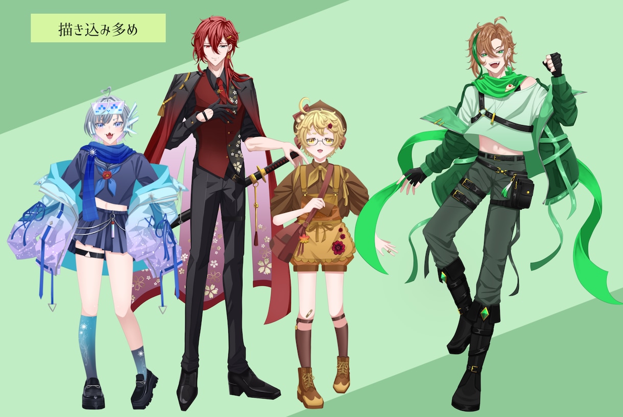 立ち絵イラストを作成します 安価でハイクオリティな作品をお届けします！ イメージ3