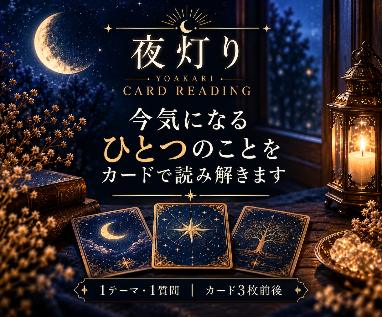 気になるひとつの悩みをタロットで読み解きます ひとつの迷いを、カードからやさしく紐解きます イメージ1