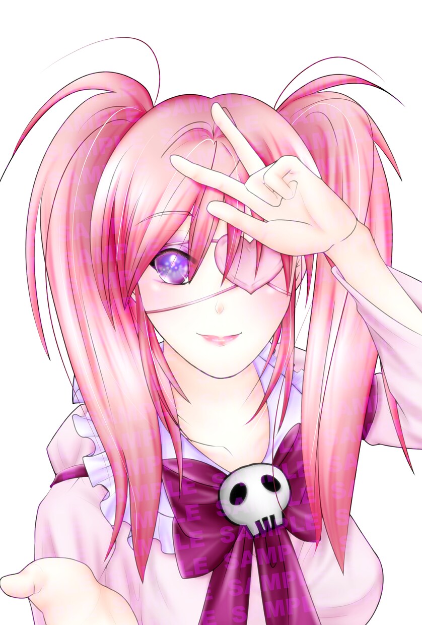 SNS用アイコンイラスト描きます キラキラと透明感ある人物イラストをカラーでお描きします イメージ4