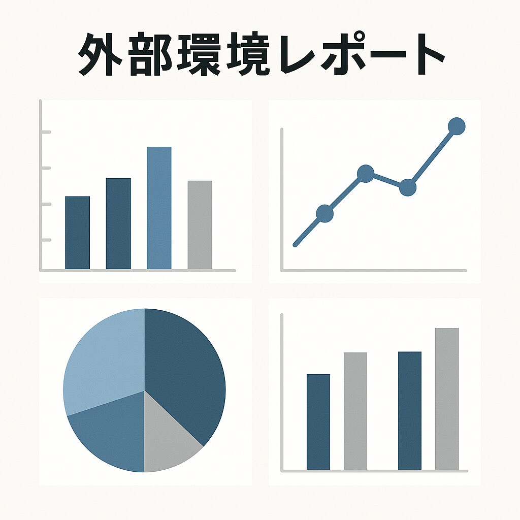 AIではできない、判断に使える外部環境を調査します 中小企業診断士が外部環境を経営判断に使えるように纏めます イメージ1