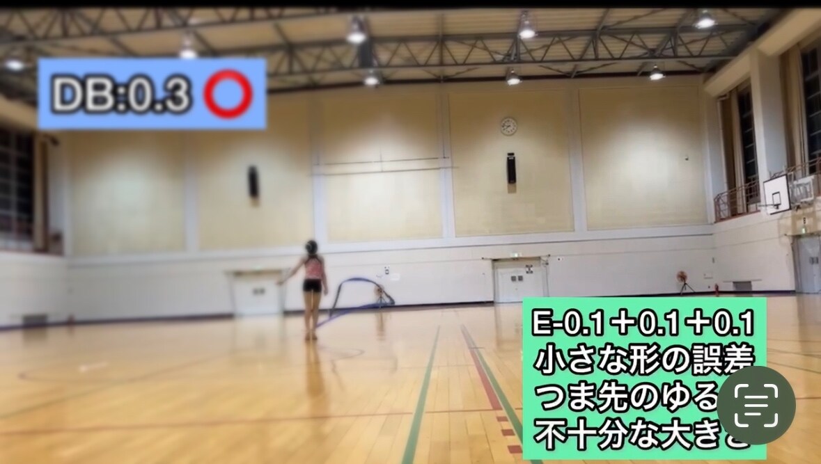 演技動画に採点&アドバイスを入れます 動きのどの瞬間に減点されているかが的確にわかります! イメージ2