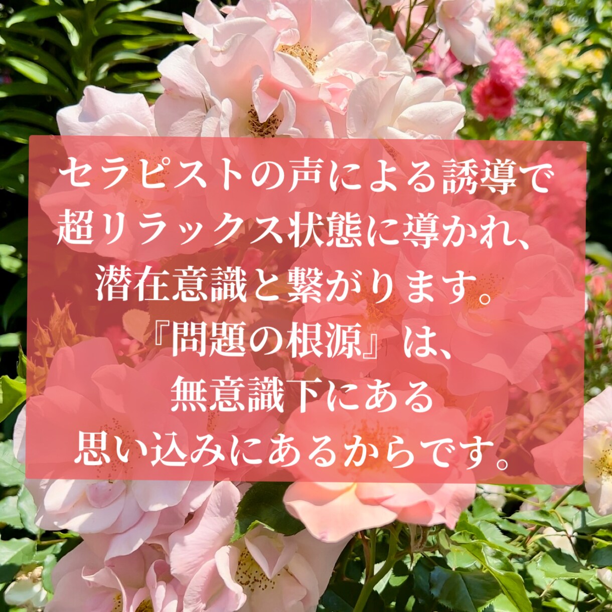 初心者歓迎！プロがヒプノセラピーでお悩み解消します 有資格者が対応♡安心丁寧・根底から癒し解決！ イメージ3