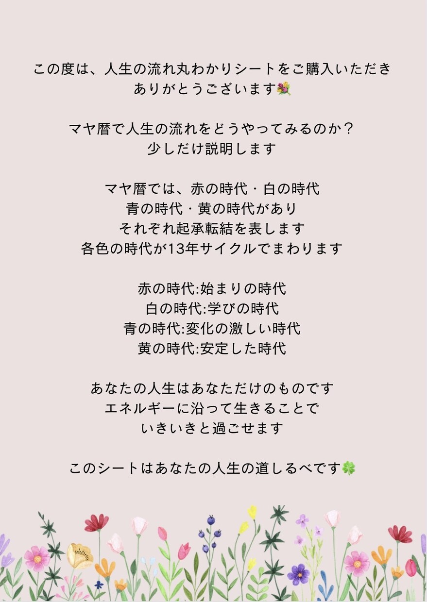 あなたの人生の流れをお伝えします 未来のエネルギーを知って、心の準備をしましょう☘️ イメージ9