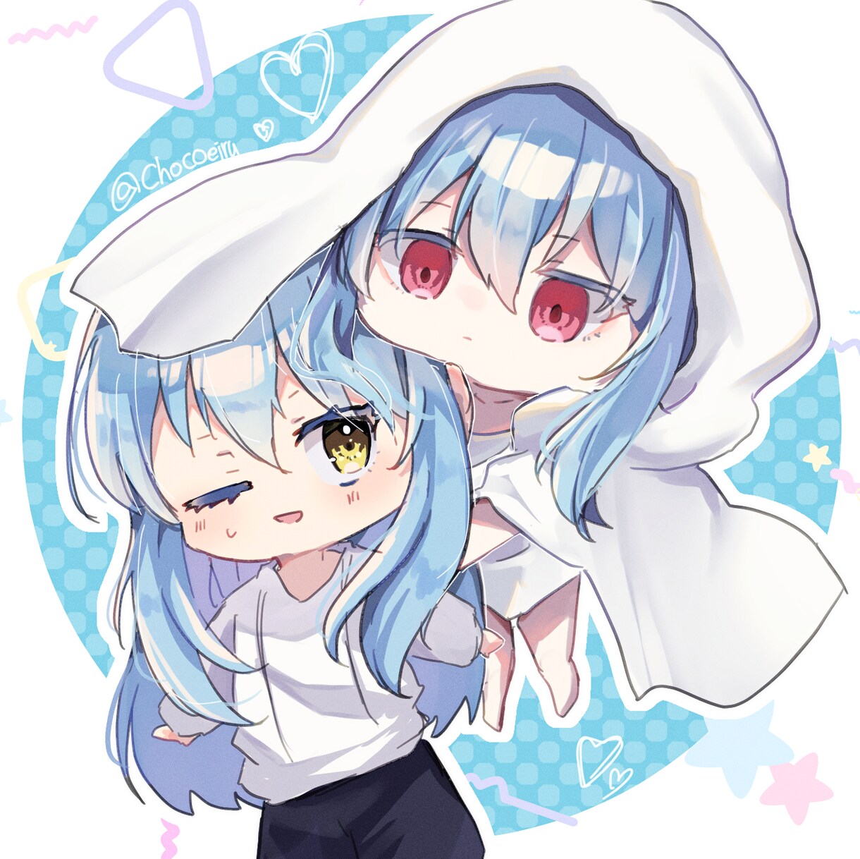 可愛い女の子のSNSアイコン、ヘッダー描きます 貴方だけの可愛いアイコン描きます！ イメージ1