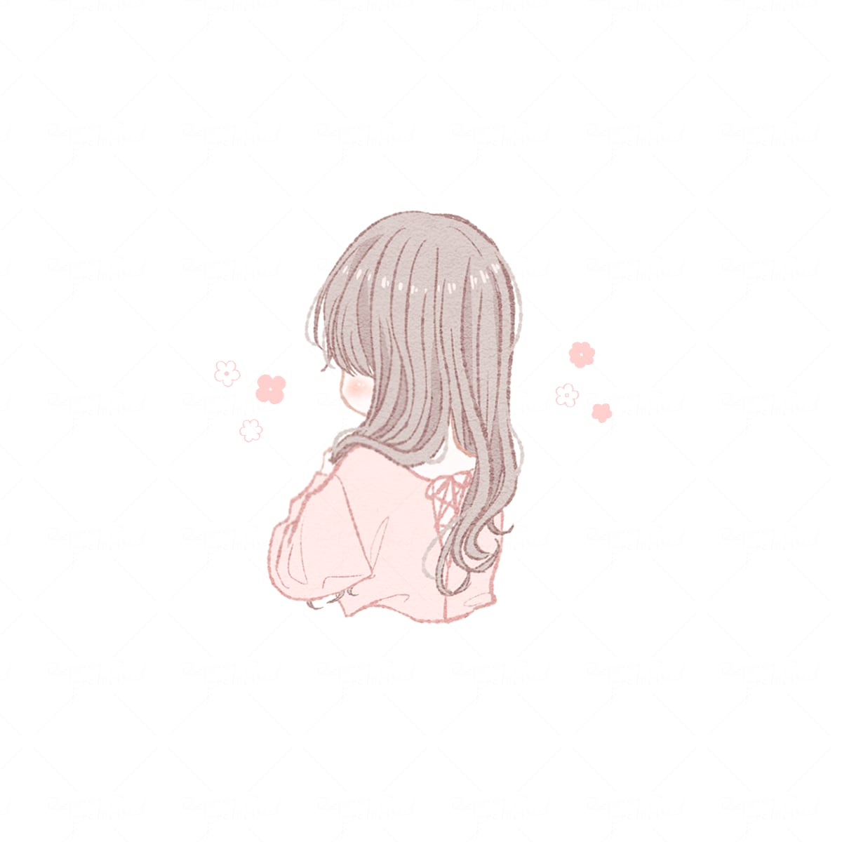 2色でかわいく描きます ゆるふわな雰囲気のアイコンが似合うあなたに イメージ6