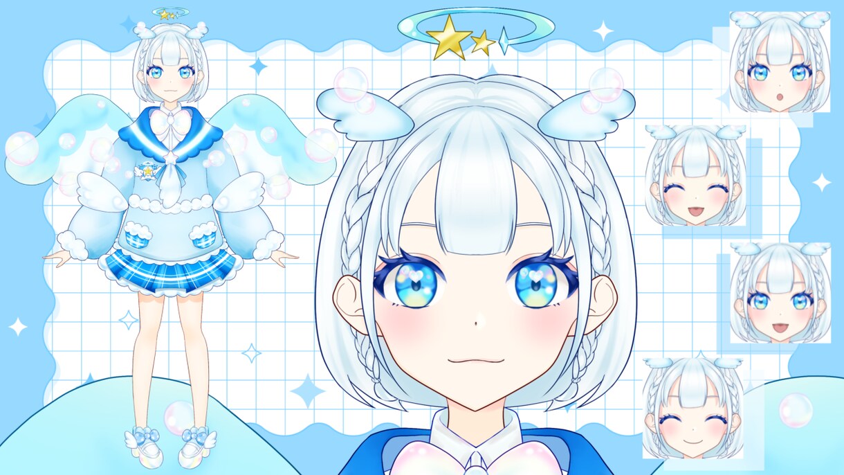 Vtuberモデル全工程制作します 唯一無二の理想のVtuberモデル✨全工程お任せください！ イメージ1