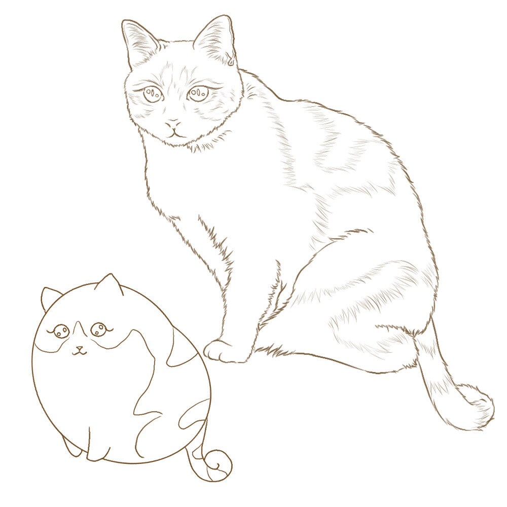 うちの子塗り絵お描きします ペットなどのお好きな動物を自分色で彩ってみませんか イメージ7
