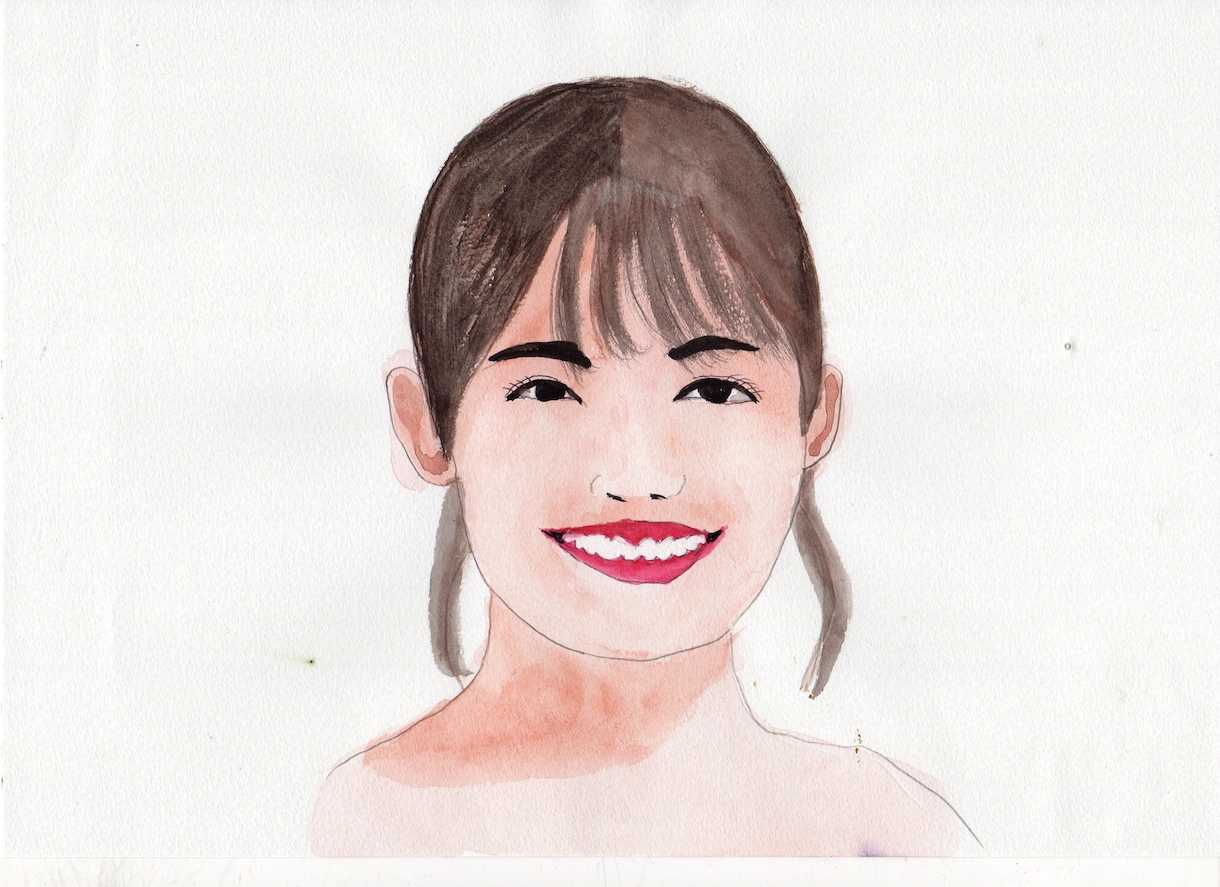 似顔絵水彩画の手描きの作品ですます 一品一品手描きの作品です水彩画です イメージ4