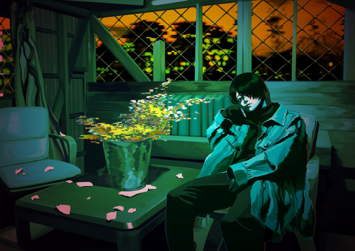 雰囲気のあるイラストを制作いたします キャラクターデザインから背景込みの一枚絵などお任せください！ イメージ8