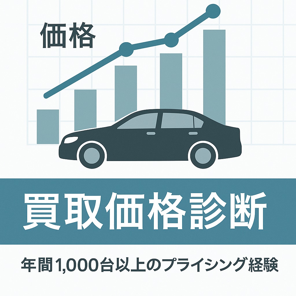 中古車の買取価格診断します 相場と需要データで損させない！ イメージ1