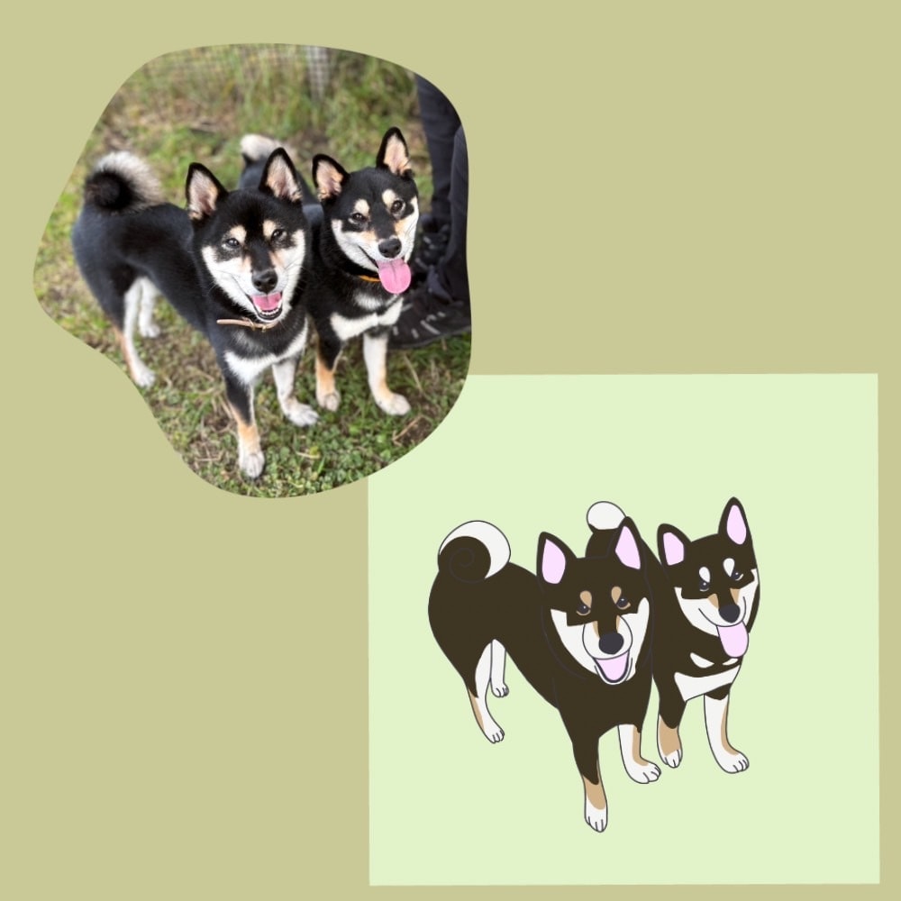 商用OK！ゆるくてかわいいペットの似顔絵描きます ＼SNSのアイコン、グッズに使える！／ イメージ8