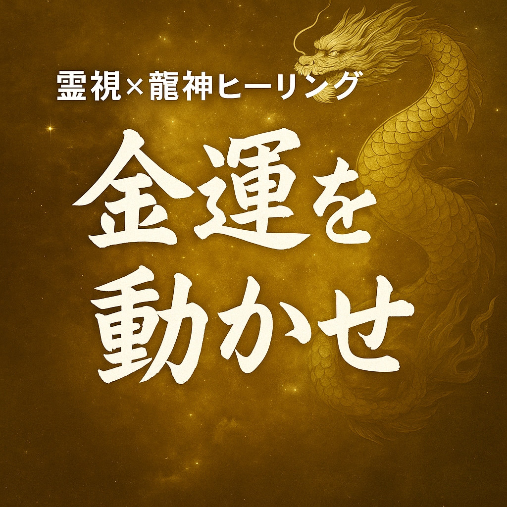 彼を取り戻す軍資金を作る。龍神で金運を底上げします お金の余裕は心の余裕。愛されるための「富」を確保します。 イメージ2