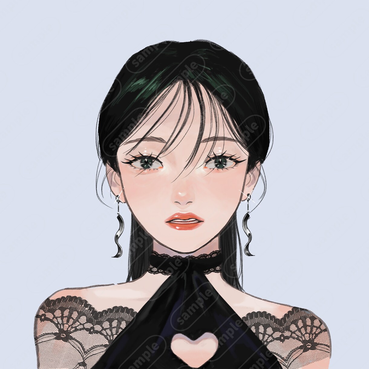 可愛らしい女の子アイコンを厚塗り風で制作いたします 少しリアルでかわいい女の子を描くのが得意です イメージ6