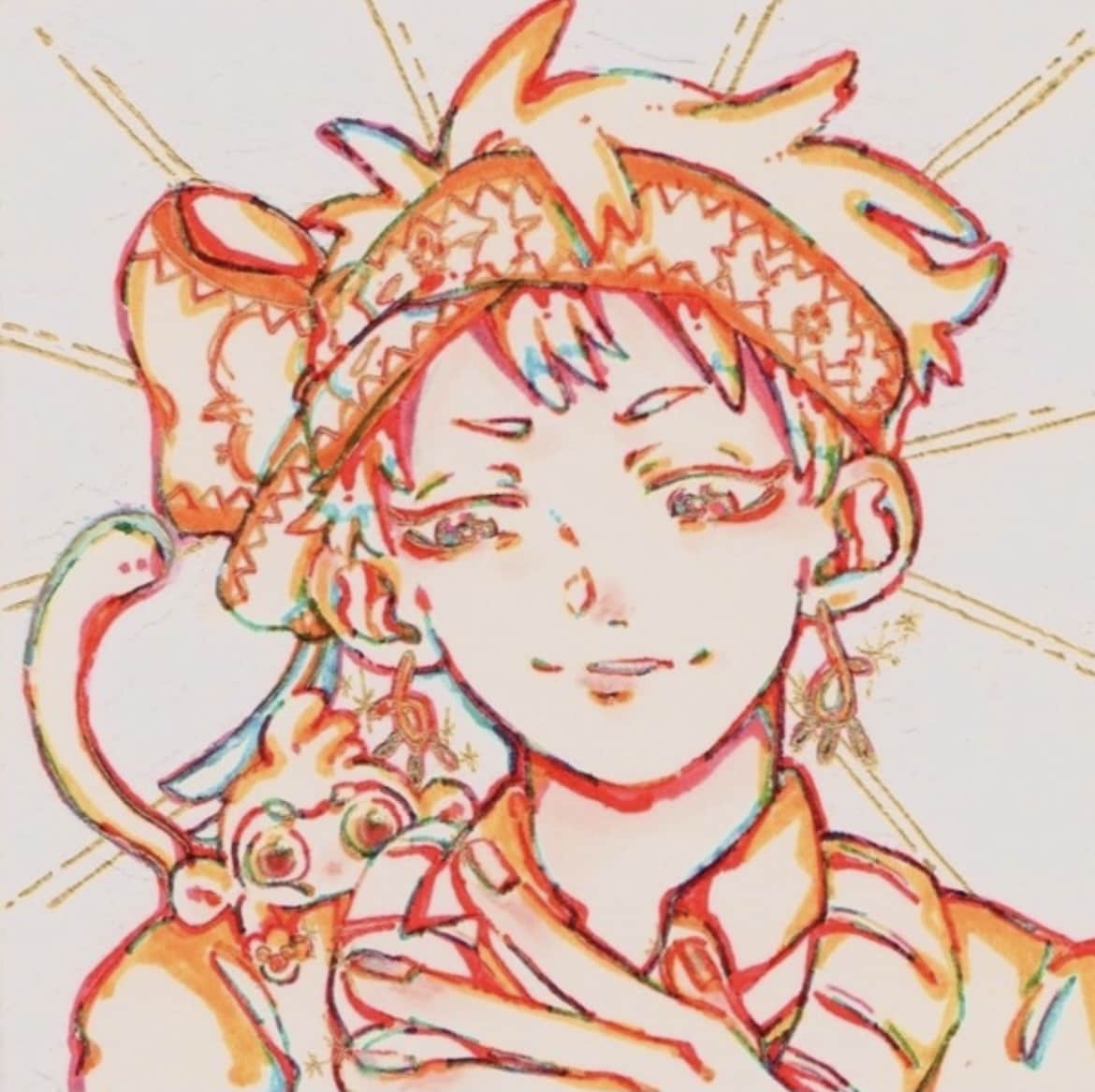 プレイカラーアナログイラスト描きます カラフルに仕上げます！プレゼントなどにいかがですか？ イメージ2