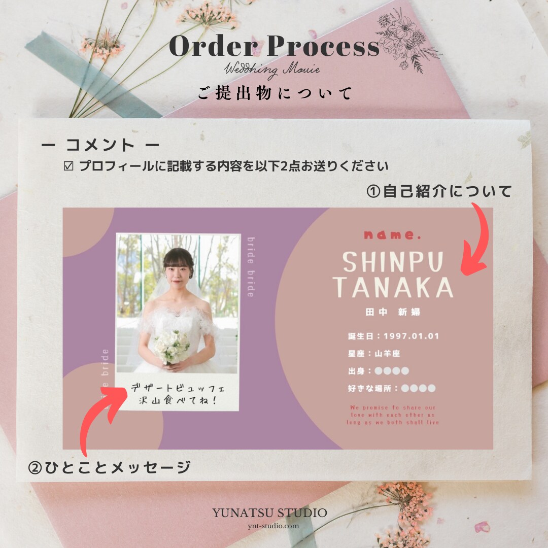 気まぐれロマンティックで結婚式ムービーを制作します 丸投げもこだわりもOK! ポップで可愛いオープニングムービー イメージ4