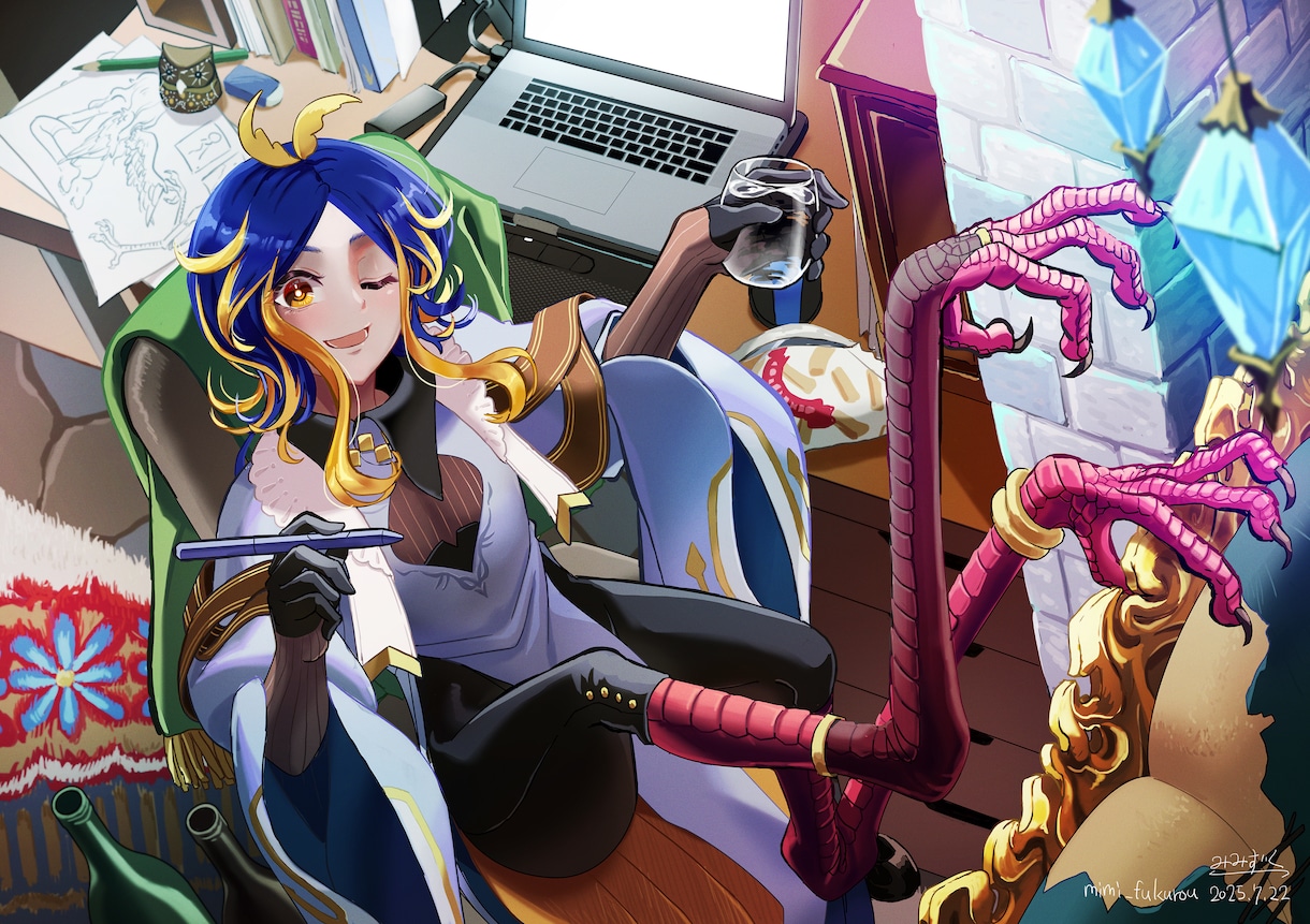 キャライメージに合ったイラスト全般描きます ちょっぴり重厚感のあるアニメ風イラストが得意です！ イメージ1