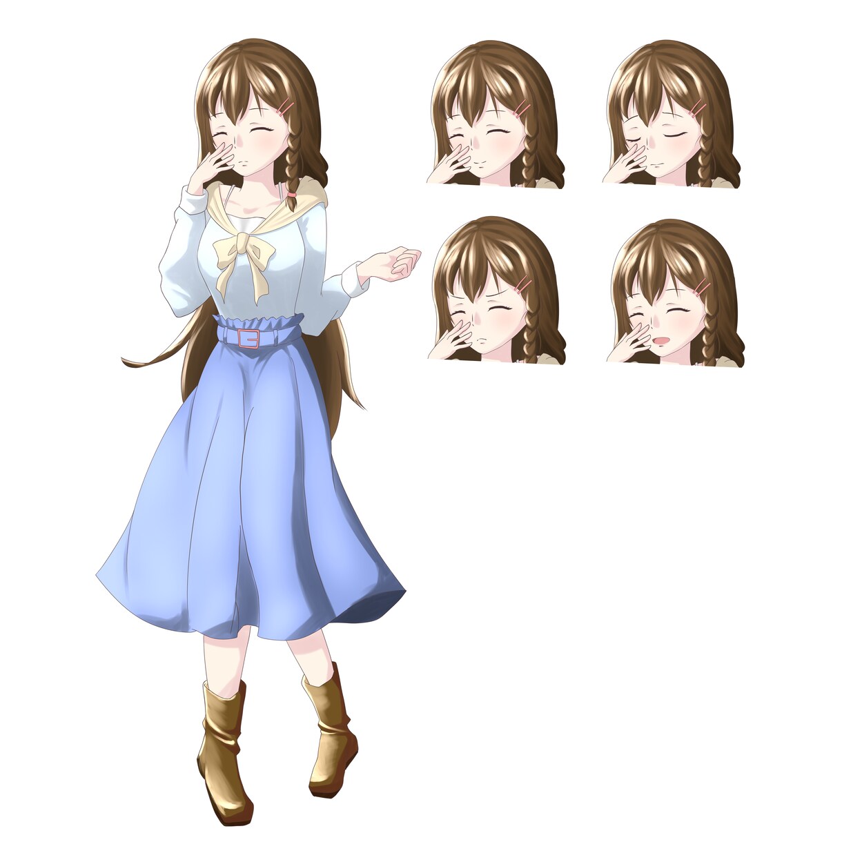 TRPG、ゲーム等の立ち絵製作します あなた用の全身イラストを描きます！表情もセットです！！ イメージ2