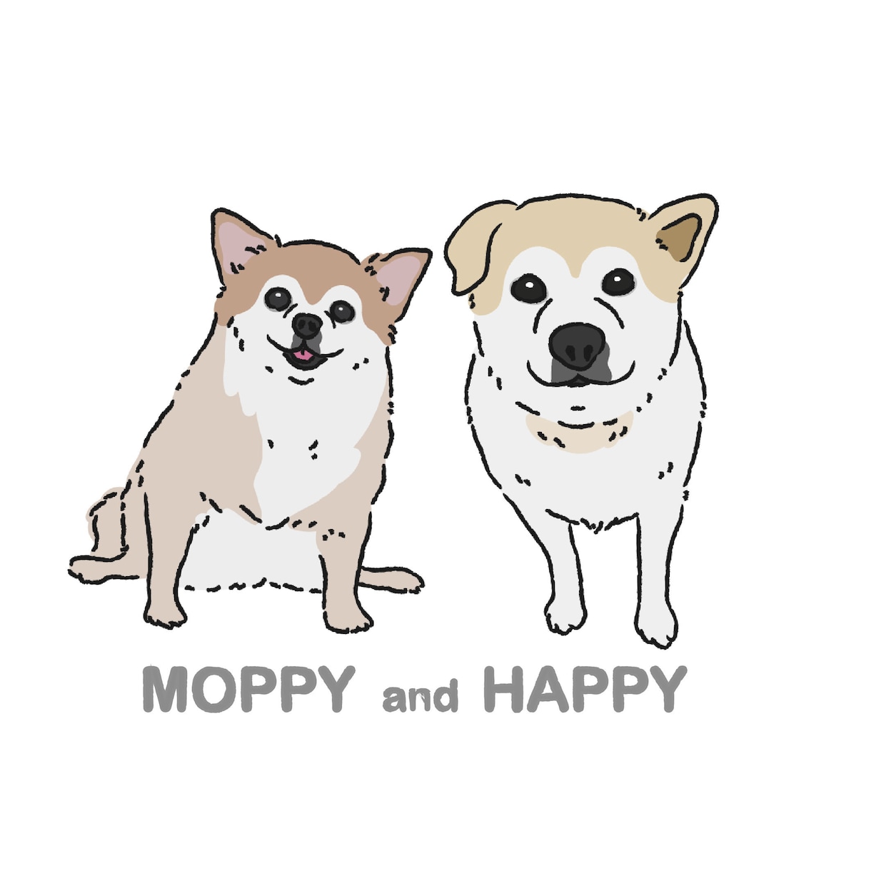 手書き感が可愛い♡愛犬の似顔絵アイコン作ります アイコン/インテリア/グッズなどに使える♪ イメージ9