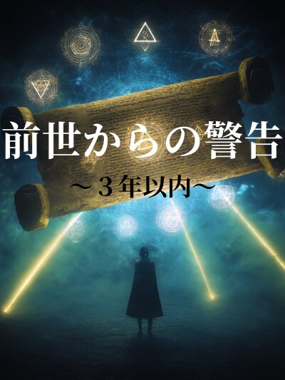 前世から霊的警告×３年以内に訪れる運命回避法鑑ます あなたの前世は今まさに“未来を変えるサイン”を発しています。 イメージ1
