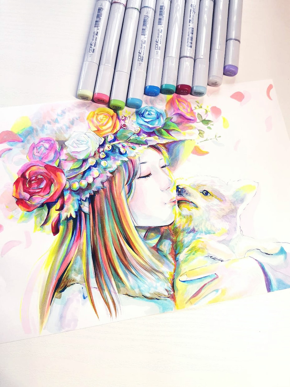 似顔絵オーダーお受けできます そっくりで美しくあなたらしいカラーで イメージ2