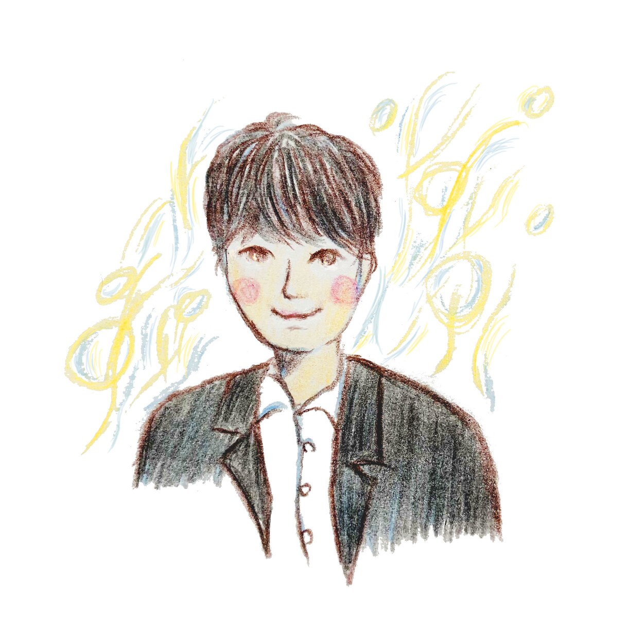 色鉛筆で温かみのある似顔絵描きます 色鉛筆で似顔絵描きます！テイストご希望お聞きします◎ イメージ2
