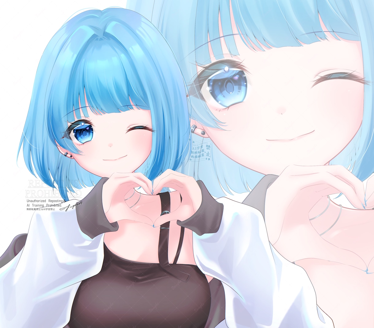 専業絵師が！歌ってみたサムネや1枚絵をお描きします 実績多数！丁寧安心安全！心を込めて描きます！ イメージ1