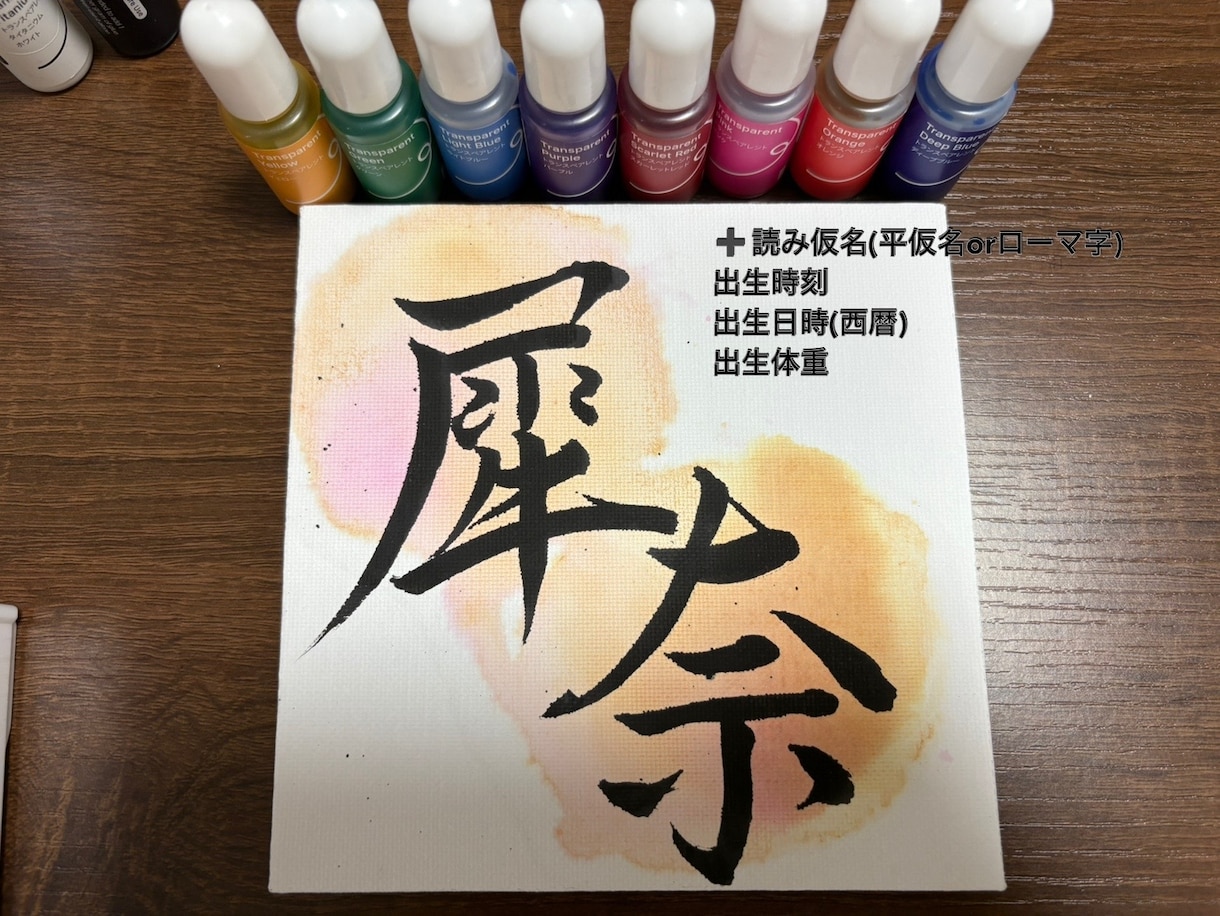 親からの人生初のプレゼント、命名書を書きます 字が苦手な方必見！シンプル可愛い命名書をお作りします♥️ イメージ2