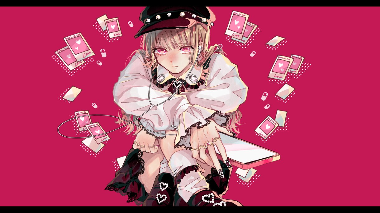 目を引く動画用の一枚絵を作成します 動画用やCDジャケットのイラストを作成します！背景付きも可！ イメージ1