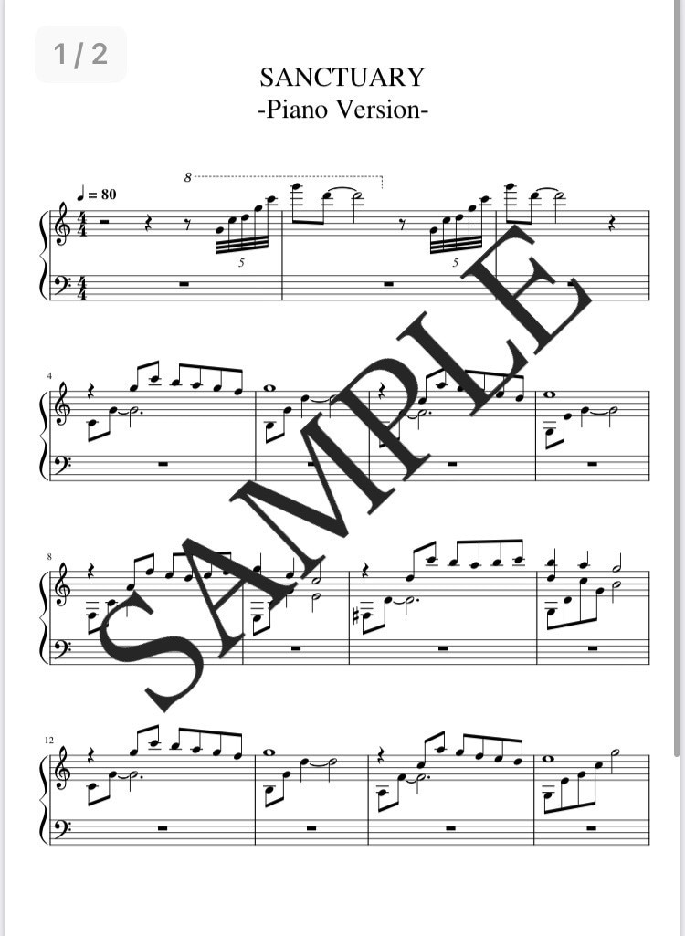 絶対音感保有のプロピアニストが楽譜制作をします 制作実績120件以上のプロが楽譜やアレンジ譜をお作りします。 イメージ5