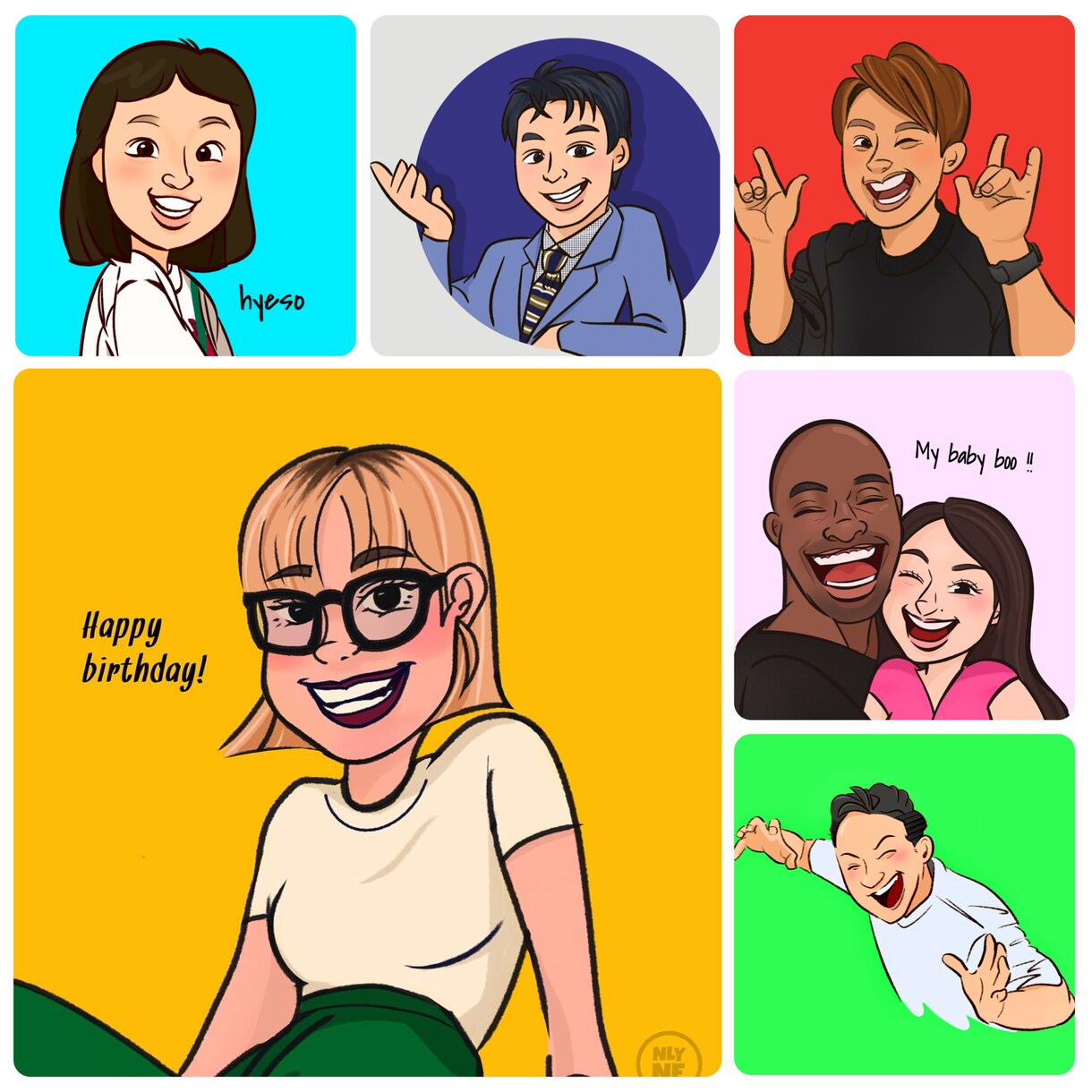 贈り物やプロフィールアイコン向けに描きます ポップで繊細なイラストをお届けします！ イメージ1