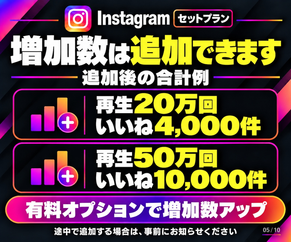 Instagram✨再生回数といいねを増やします 再生10万回＋いいね2,000件｜拡散サポート・減少保証付き イメージ5