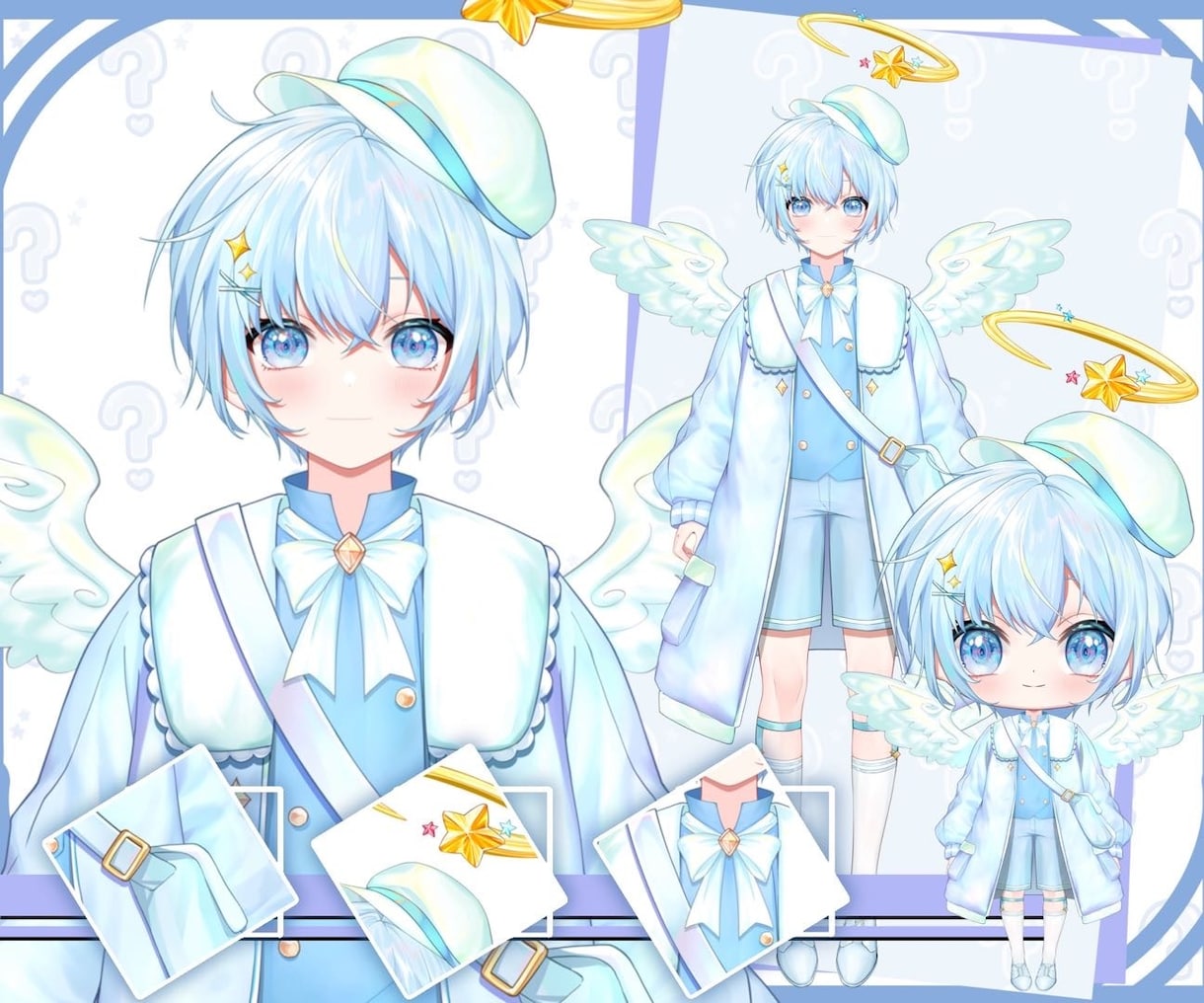 表情8つ付性別不問美麗vtuber全工程制作します 目に惹かれる高クオリティイラスト、滑らかモデリング、表情8つ イメージ8