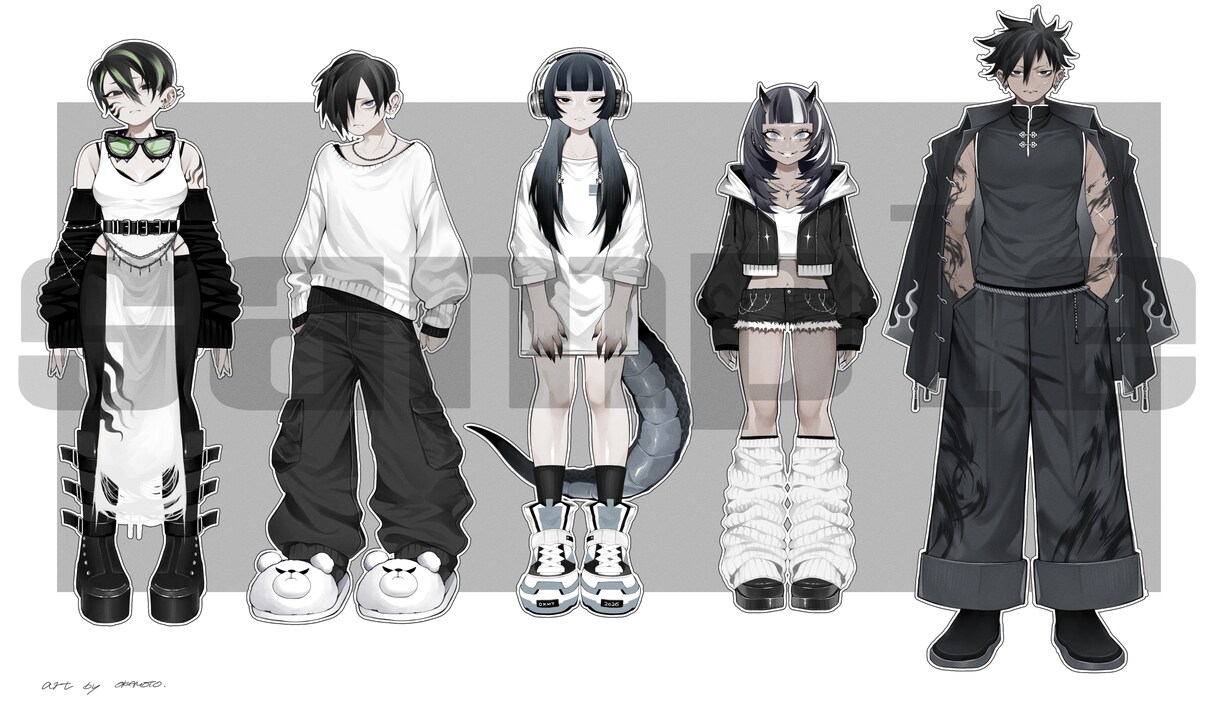 全身キャラクターデザインいたします TRPGや配信の立ち絵に！！！ イメージ3